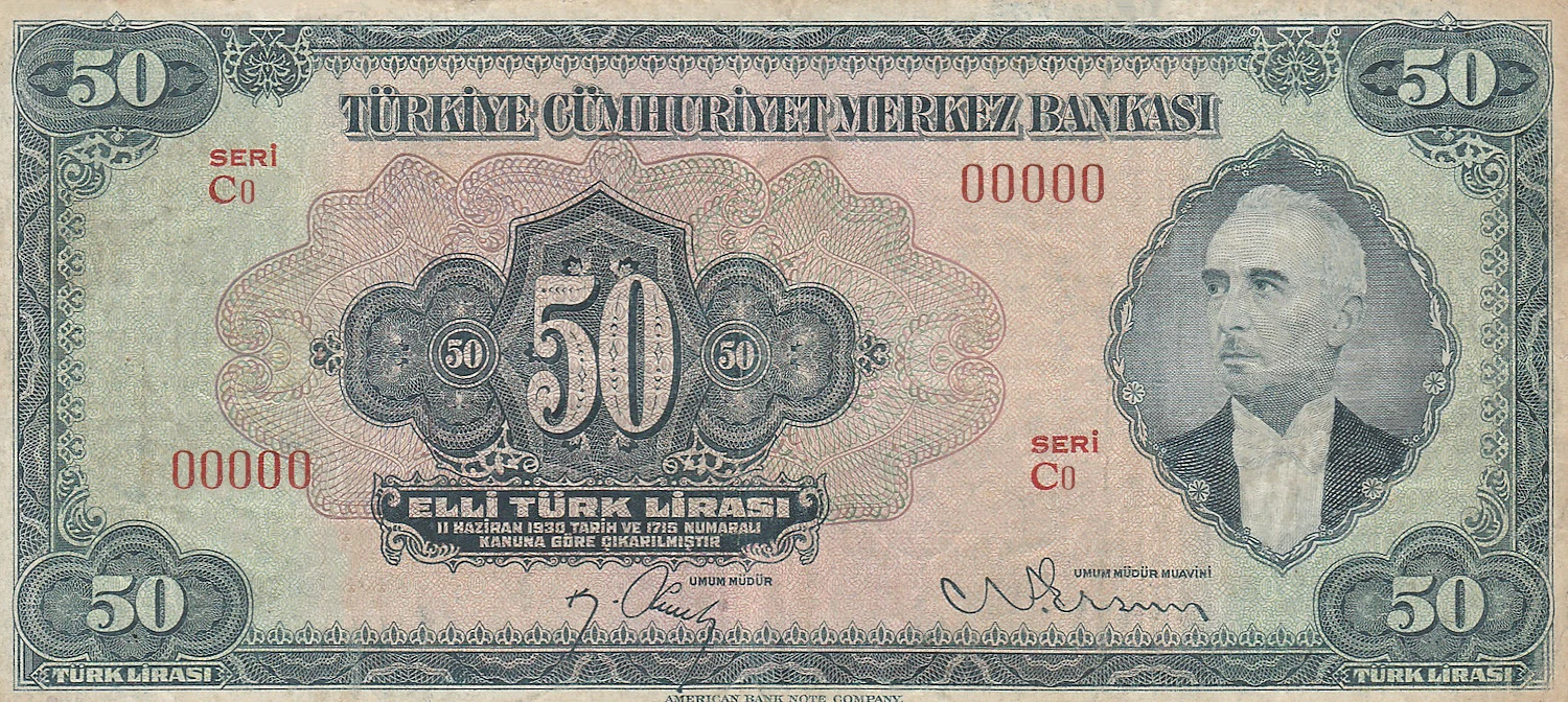 3.Emisyon 50 Türk Lirası II.Tertip